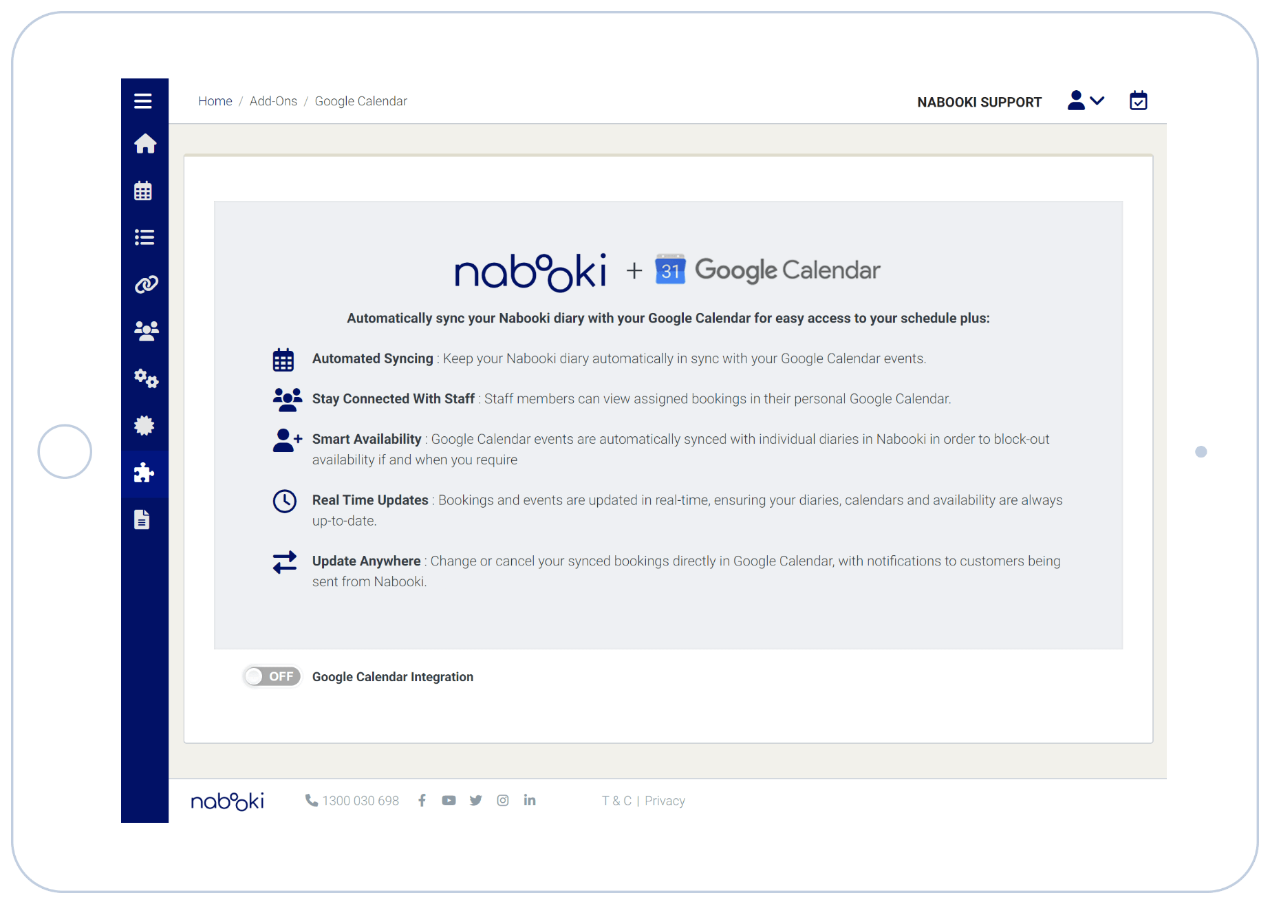Google_Calendar Streamline operations with Nabooki's Google Calendar add-on